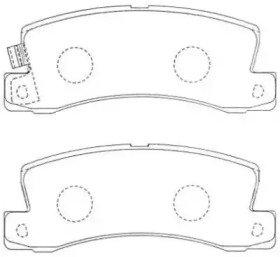 Комплект тормозных колодок AISIN ASN-207F